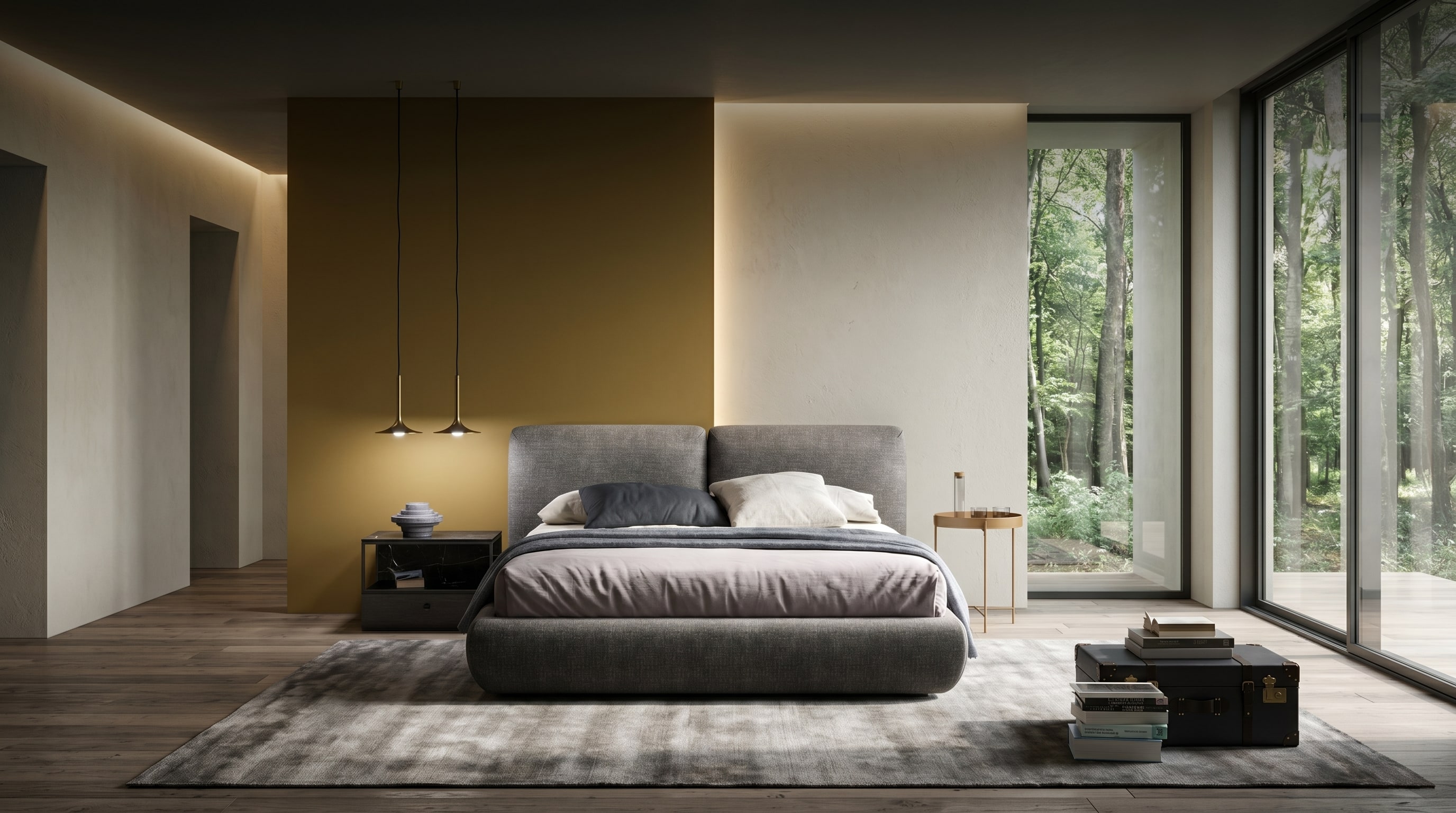 Ideeën wand achter bed inrichten: 6 regels voor meer diepte