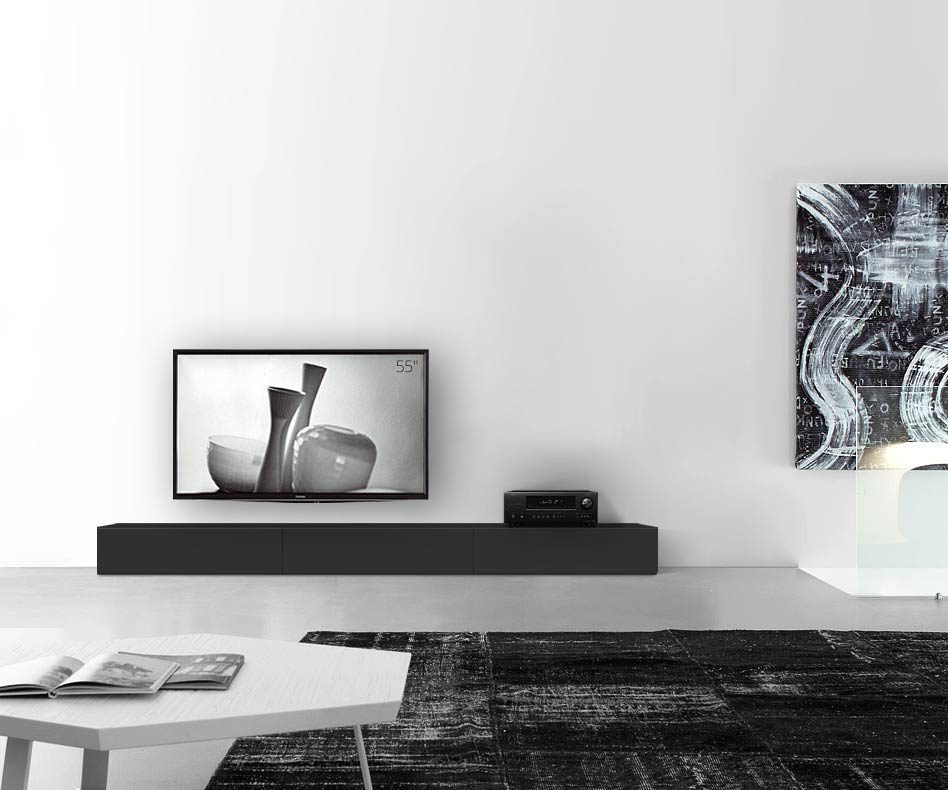 /Design Lowboard sol B270 H27 noir mat /Design Lowboard sol B270 H27 noir mat