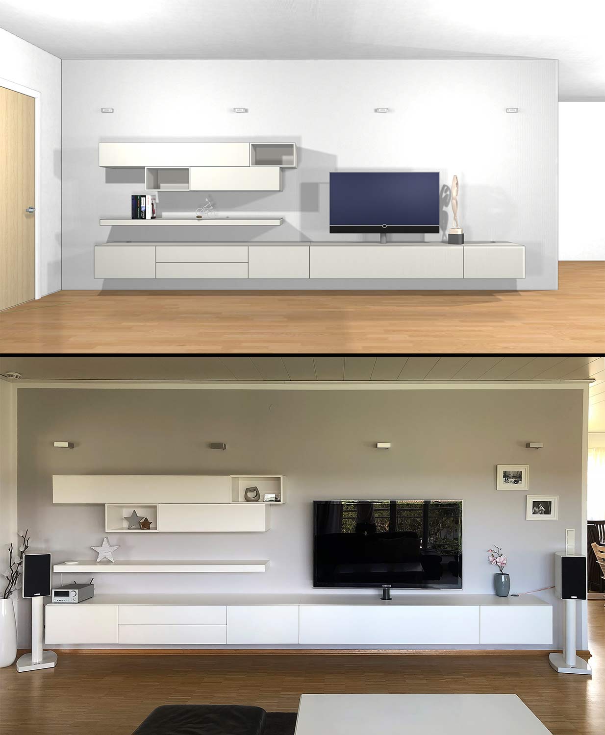 Meuble mural sur mesure Meuble mural sur mesure