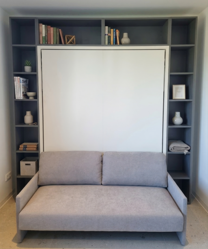 Clei Penelope 2 schnes Schrankbett mit Sofa und Regale Bcherregal Clei Penelope 2 schnes Schrankbett mit Sofa und Regale Bcherregal