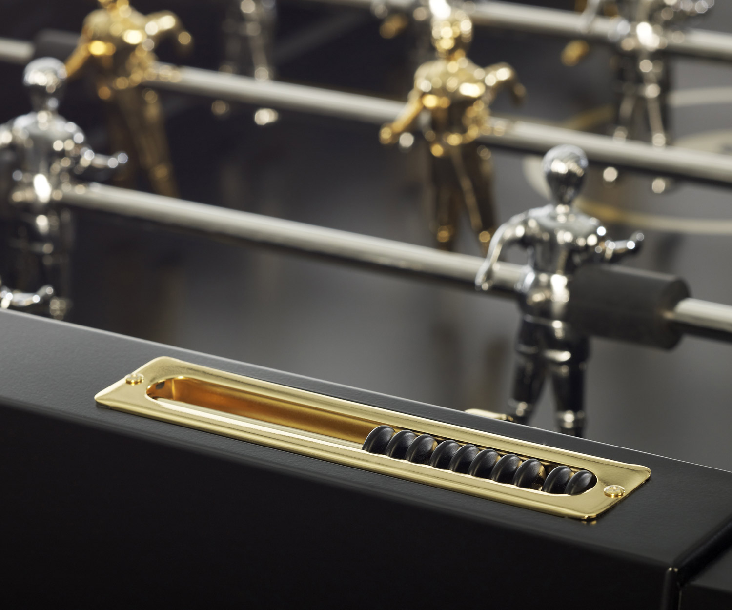 Baby-foot moderne RS Barcelona RS#3 Wood Gold Vue complète Baby-foot moderne RS Barcelona RS#3 Wood Gold Vue complète