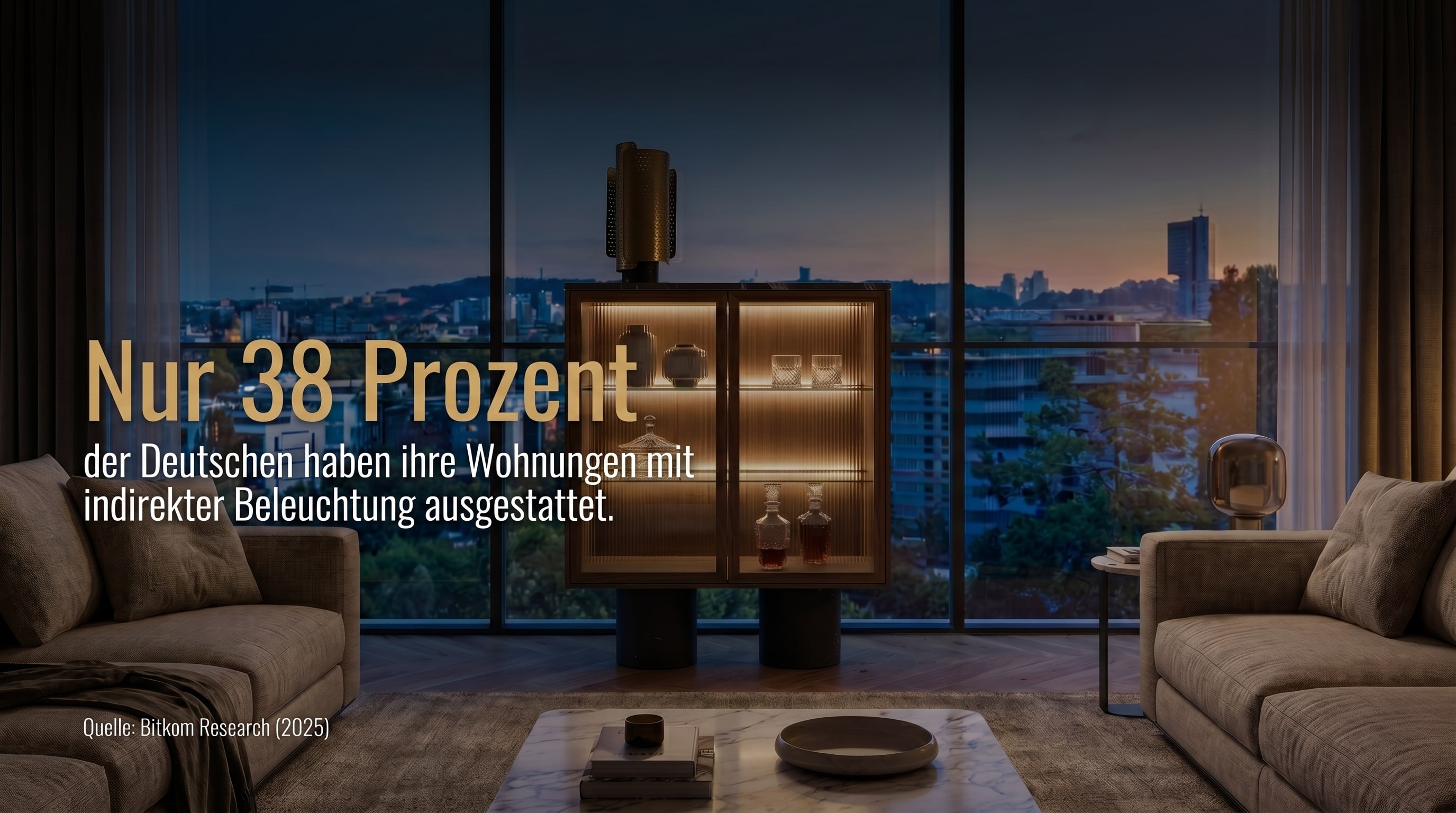 38 Prozent &ndash; des Allemands ont &eacute;quip&eacute; leurs logements de lampes ou luminaires intelligents