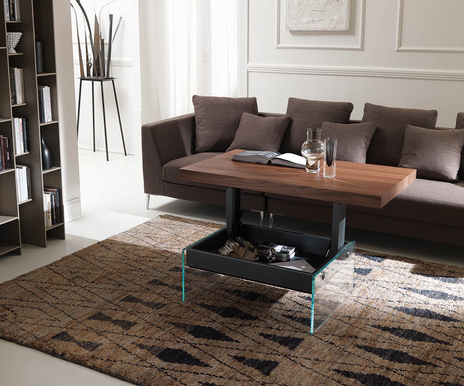 Ozzio Bellagio walnoten salontafel Ozzio Bellagio walnoten salontafel