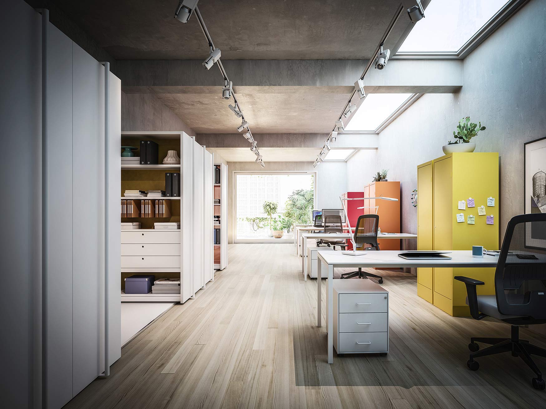 Schuifbare design archiefkast Schuifbare design archiefkast