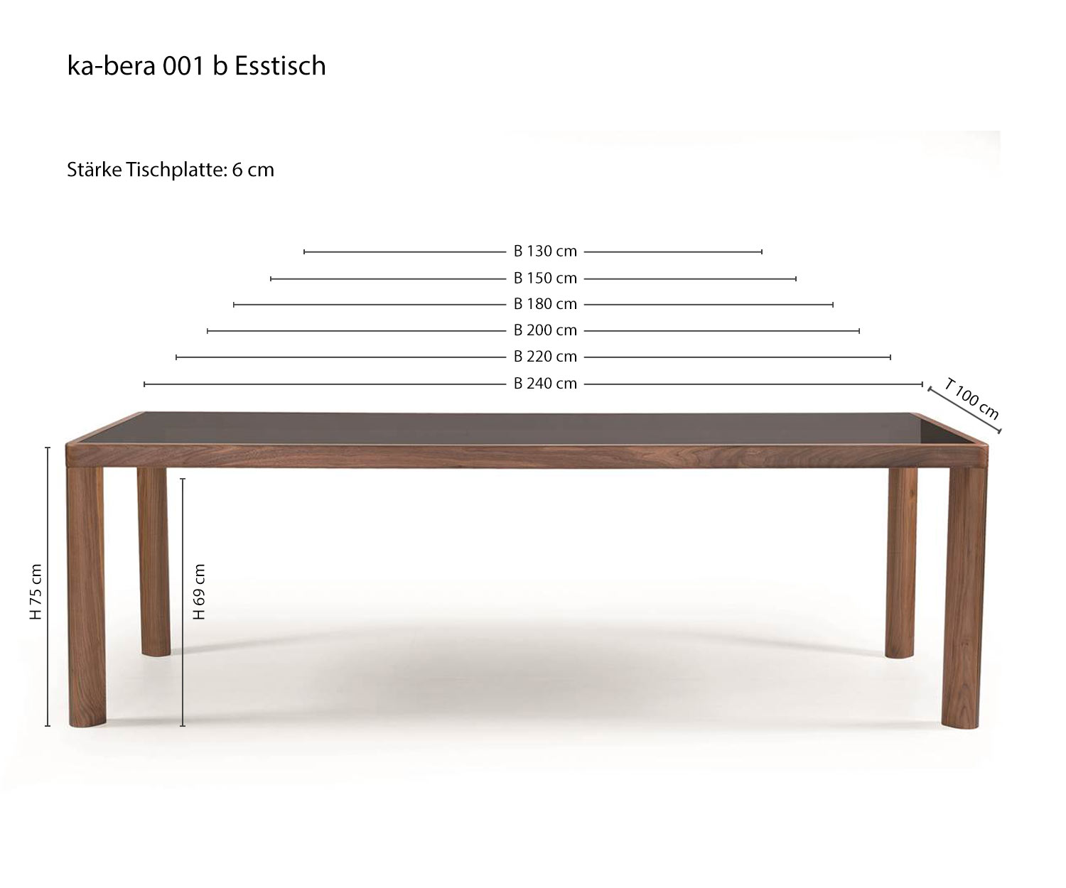 ka bera 001 b Table de salle à manger design de al2 Esquisse Tailles Indications des dimensions ka bera 001 b Table de salle à manger design de al2 Esquisse Tailles Indications des dimensions