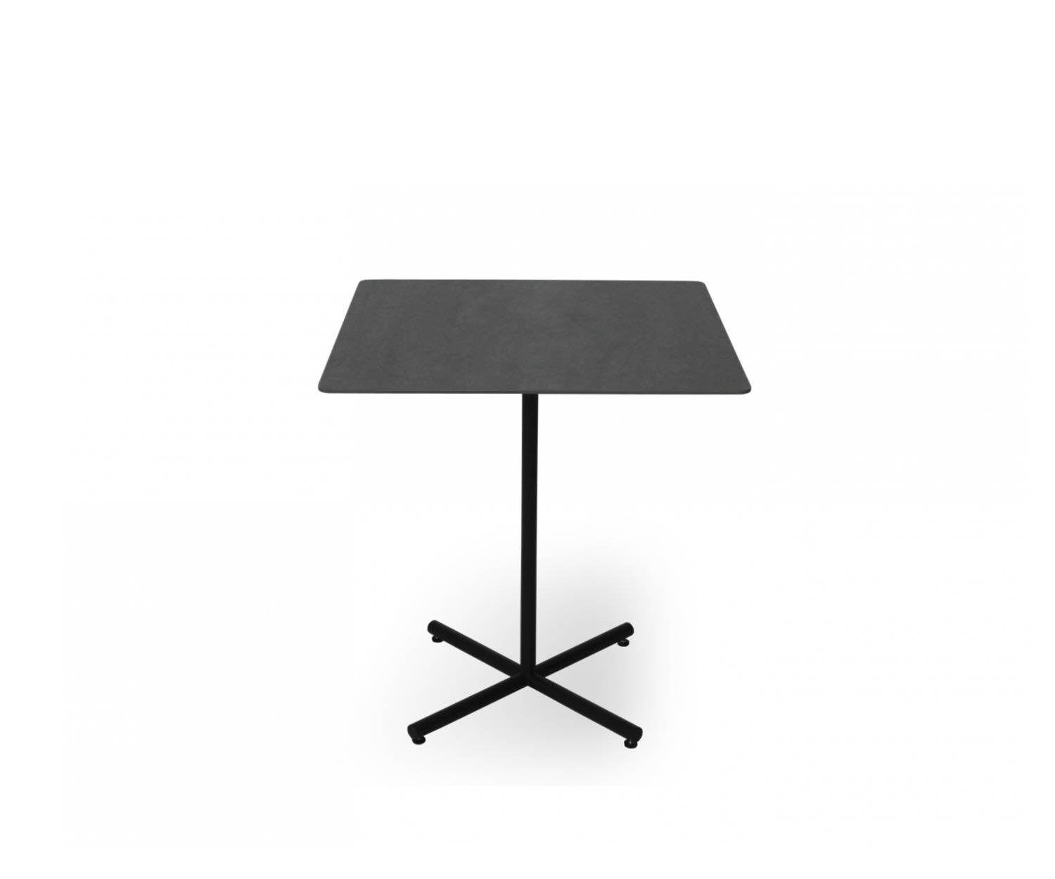 Exclusieve Todus Condor design bistrotafel met rechthoekig tafelblad in antraciet