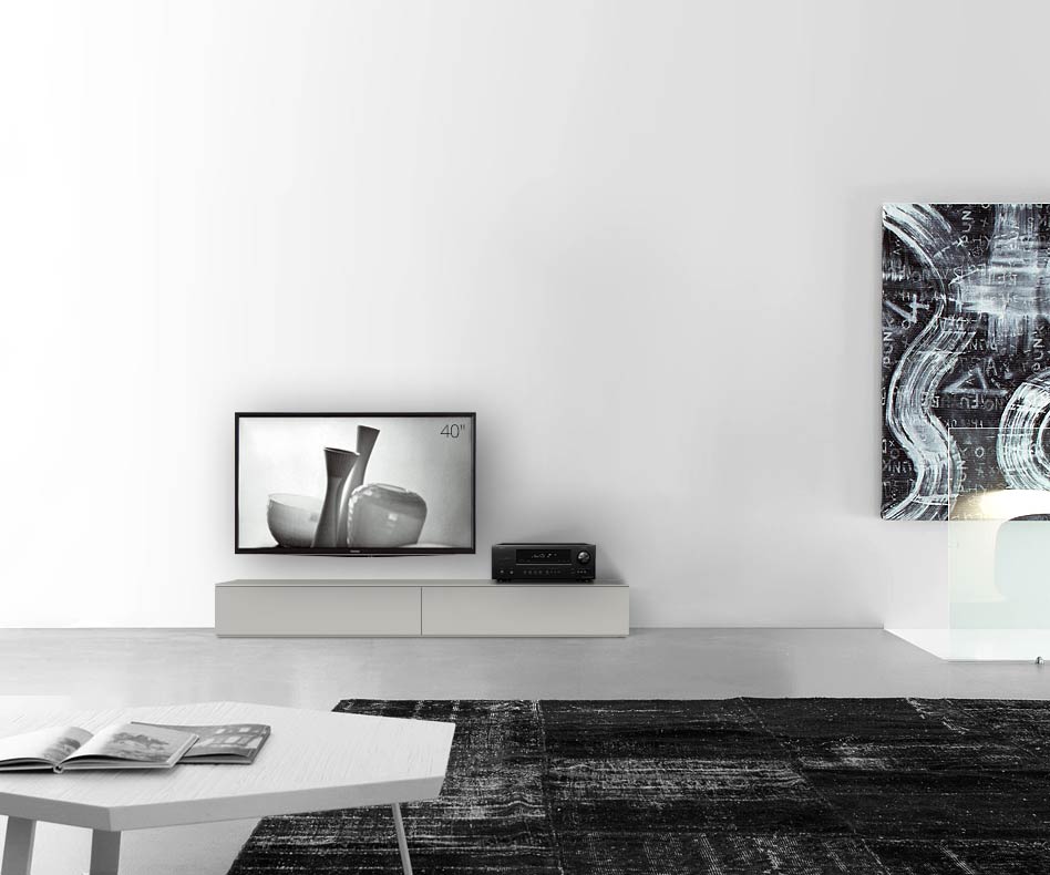 /Design Lowboard Fond L180 H27 gris clair mat /Design Lowboard Fond L180 H27 gris clair mat