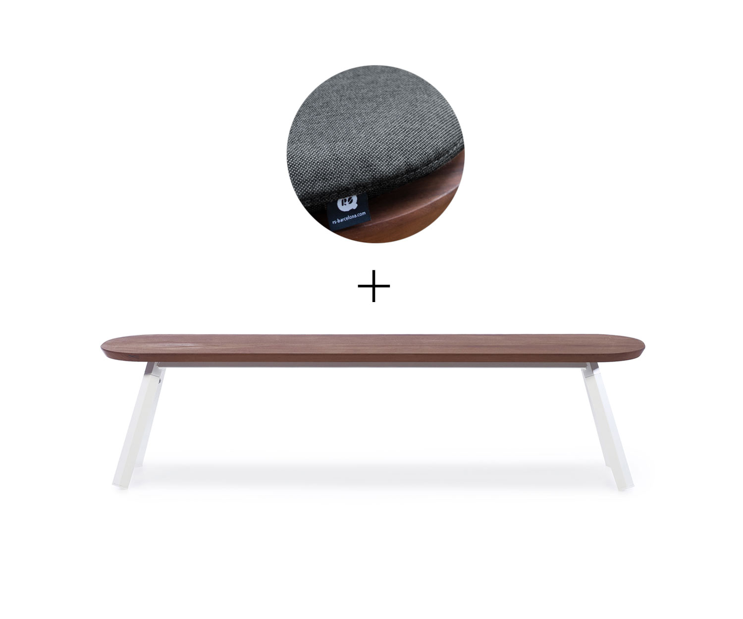 RS Barcelona Ping Pong Bank Wit B180 cm Zwart Buiten RS Barcelona Ping Pong Bank Wit B180 cm Zwart Buiten