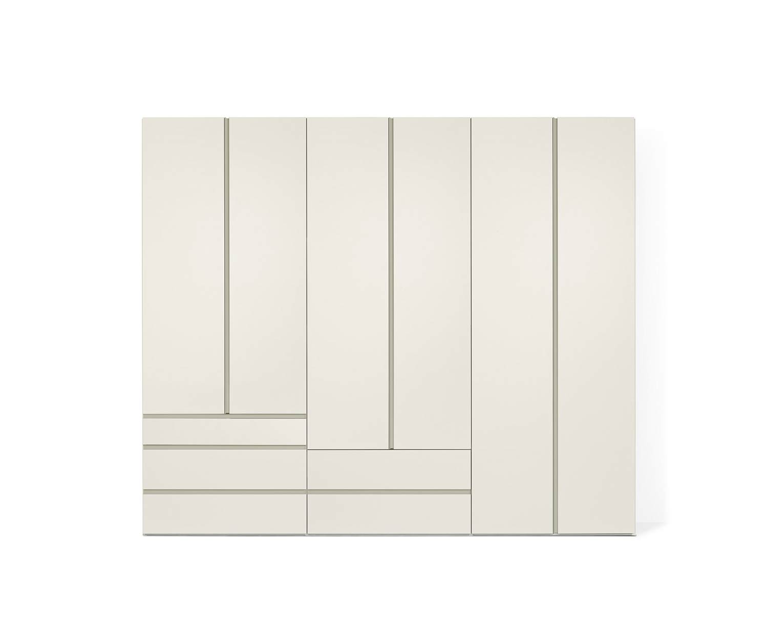 Exclusif Livitalia Armoire design Collage en blanc mat