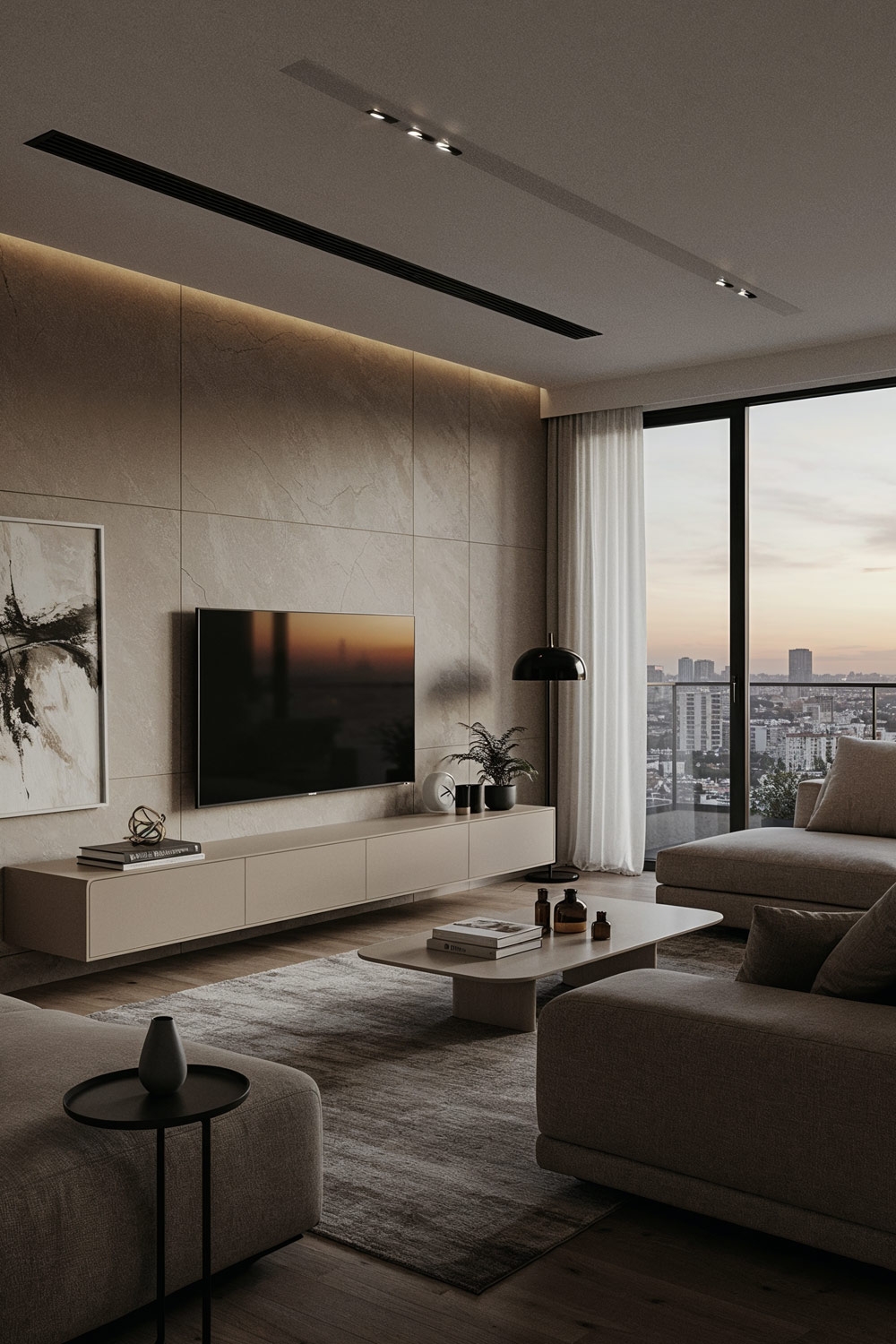 salon-avec-mur-en-beige