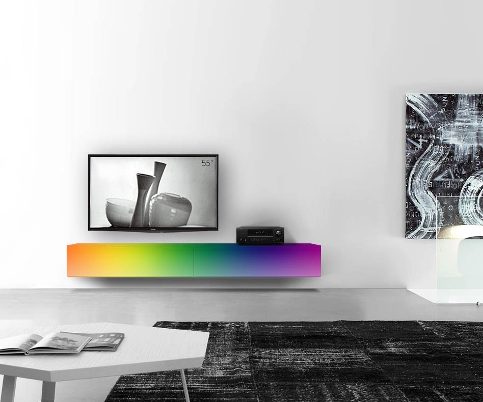 /Design lowboard wand B240 H33 5 mat RAL /Design lowboard wand B240 H33 5 mat RAL