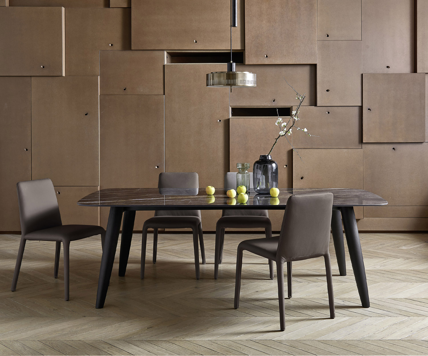 Exclusif Livitalia Convivio Design Table de salle à manger Céramique Plateau Frêne Bois Exclusif Livitalia Convivio Design Table de salle à manger Céramique Plateau Frêne Bois