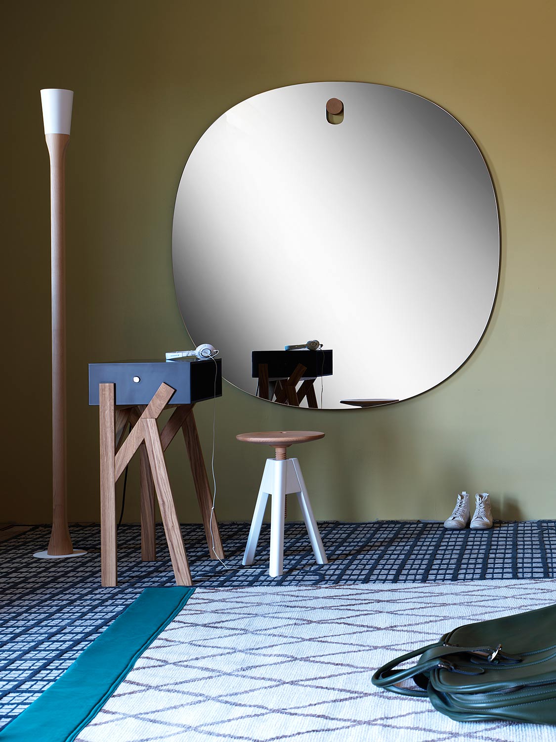 Grote ronde designspiegel