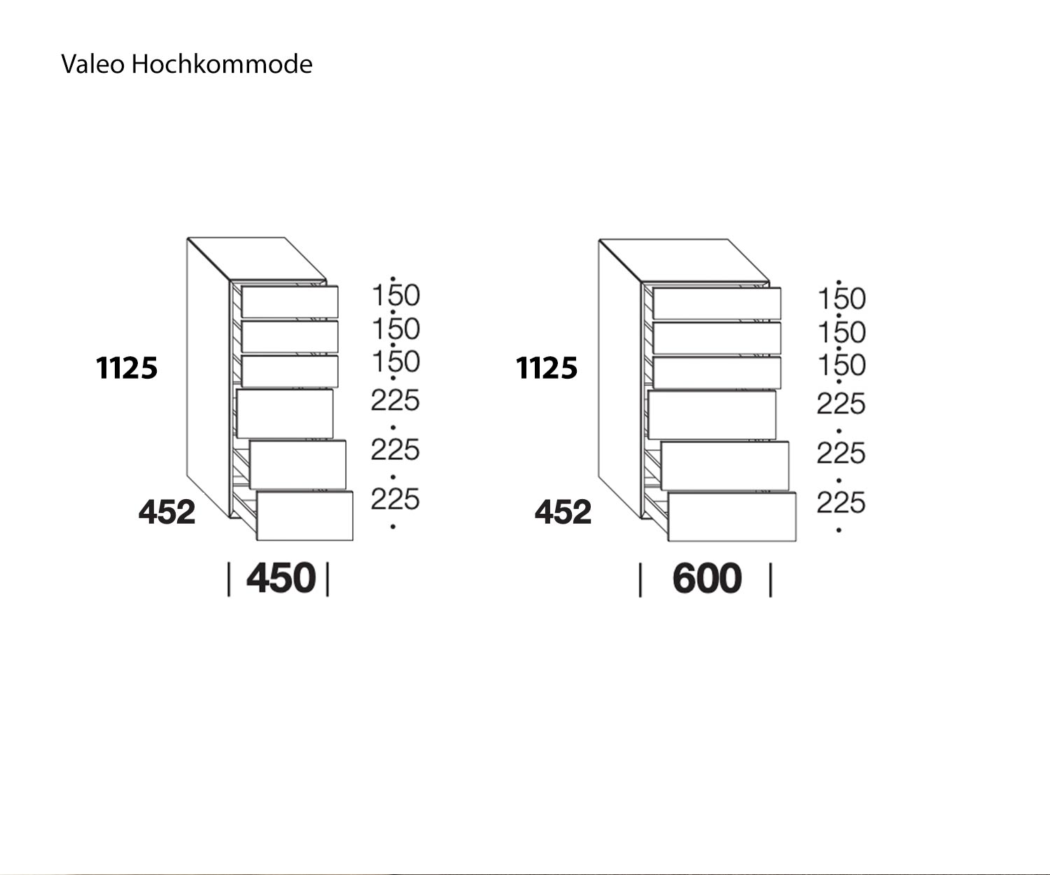 Ladekast Valeo Livitalia Schets Afmetingen Afmetingen  Ladekast Valeo Livitalia Schets Afmetingen Afmetingen