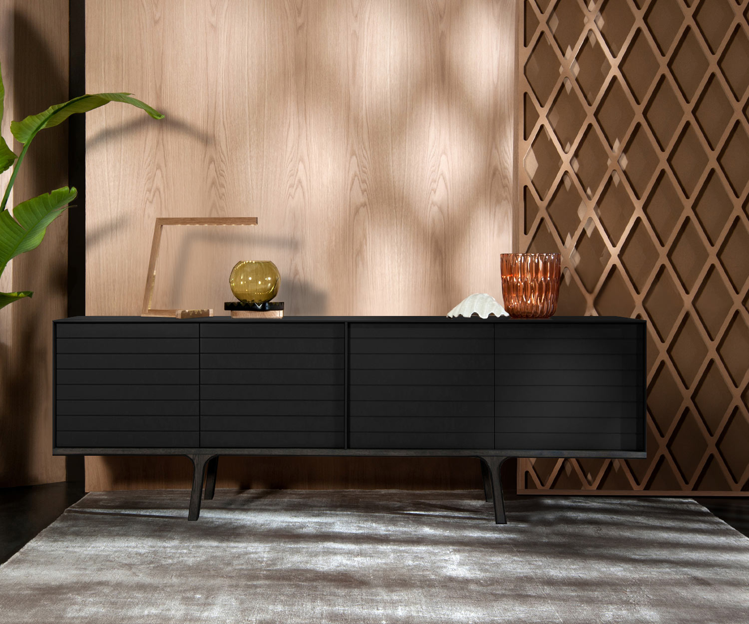al2 mobius 002 Dressoir breedte 220 cm zwart korpus al2 mobius 002 Dressoir breedte 220 cm zwart korpus