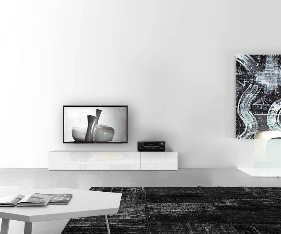 /Design Lowboard sol B210 H35 blanc brillant /Design Lowboard sol B210 H35 blanc brillant