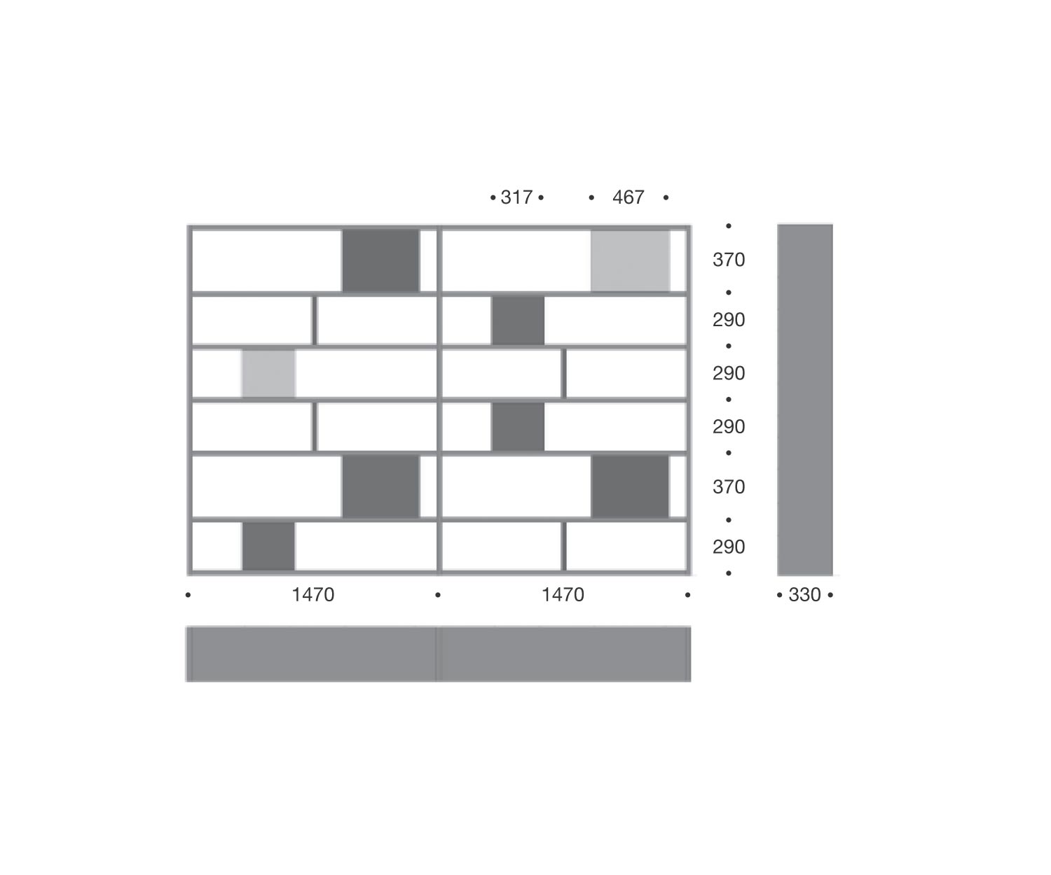 Livitalia Étagère à livres C84 Livitalia Étagère à livres C84