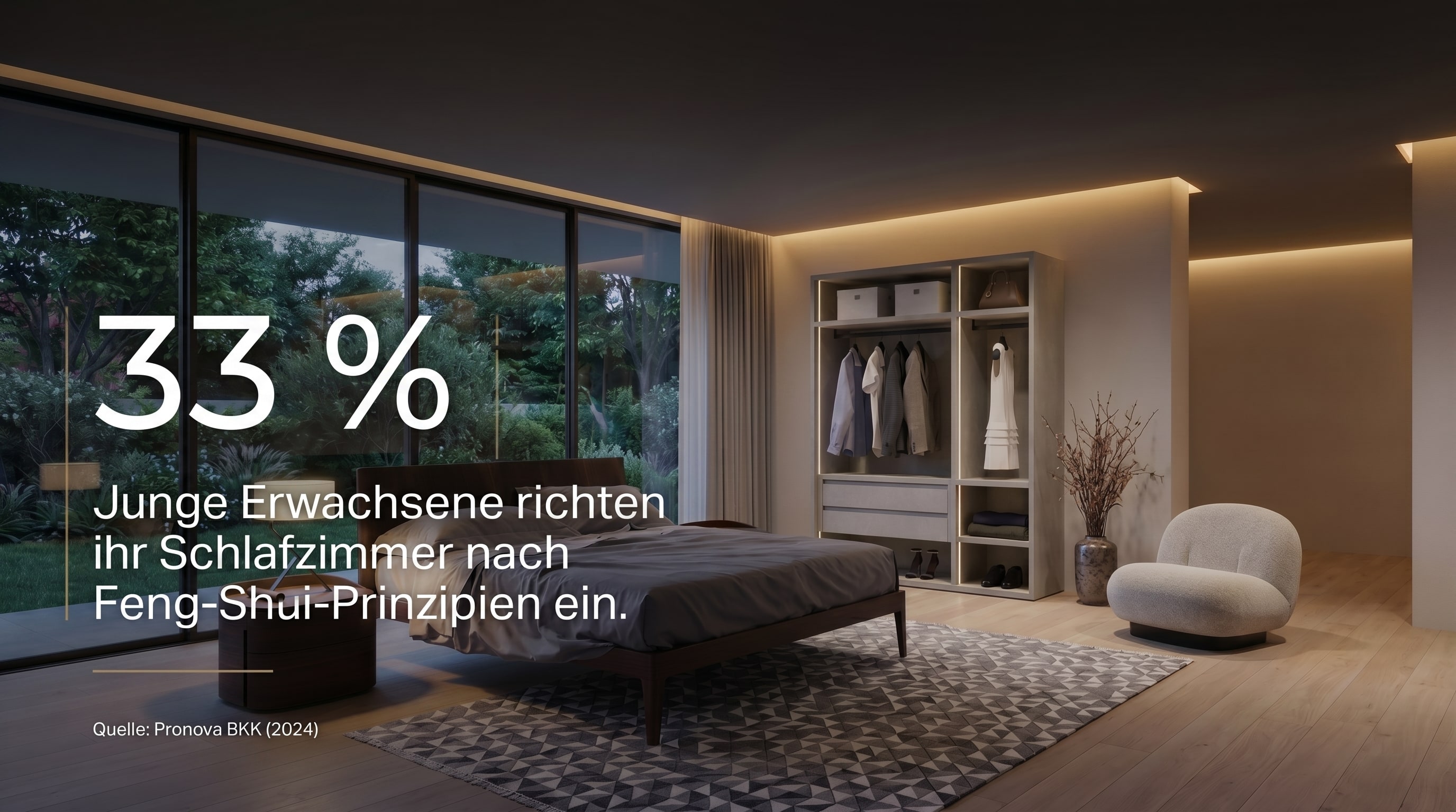 33 % – Les jeunes adultes aménagent leur chambre selon les principes du Feng Shui.