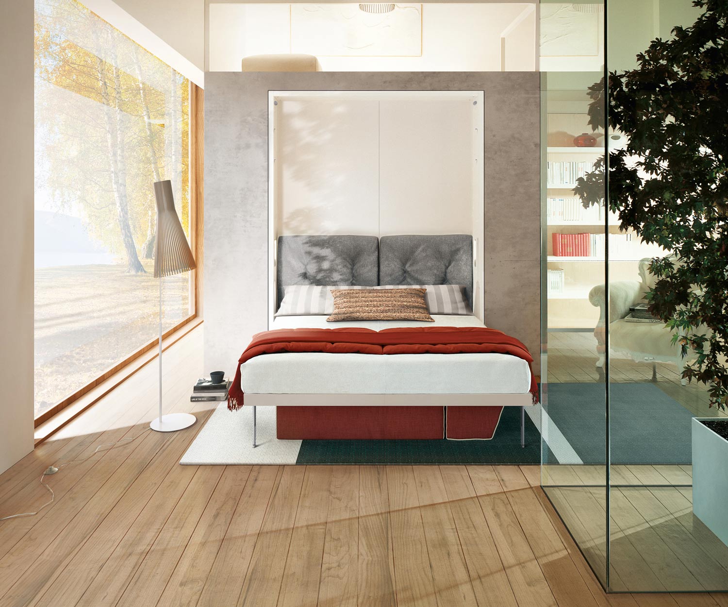 Modern Clei Penelope 2 Kledingkast bed 160x200 cm