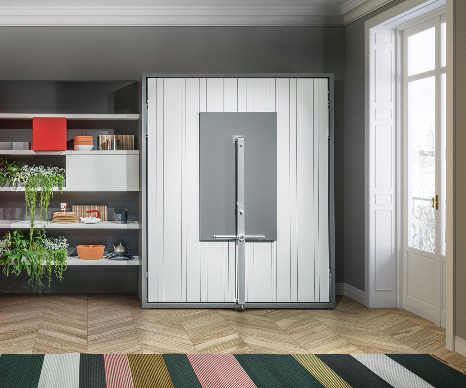 Penelope 2 design opklapbed met opklapbare eettafel Penelope 2 design opklapbed met opklapbare eettafel