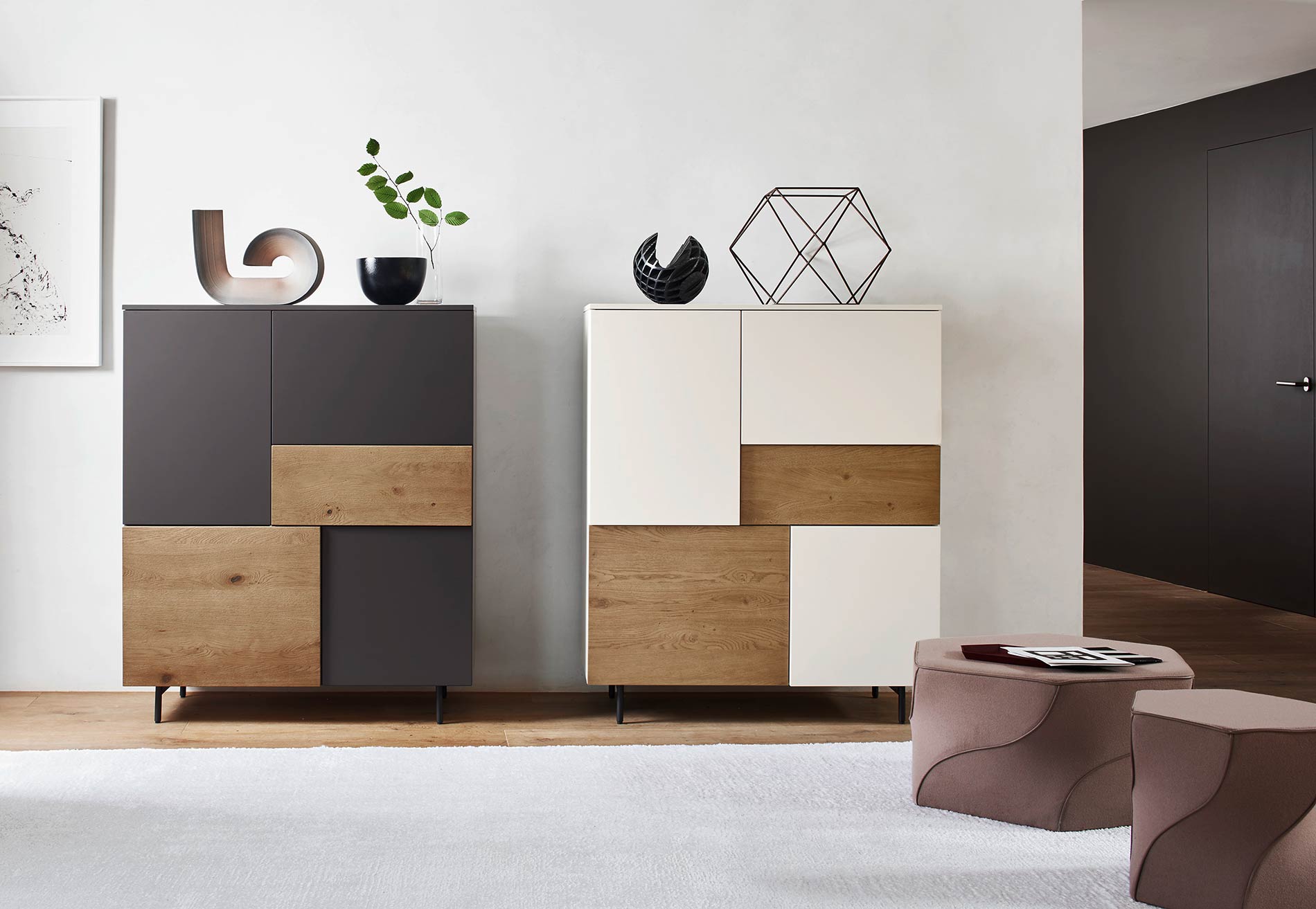 Armoire haute design pour couloir