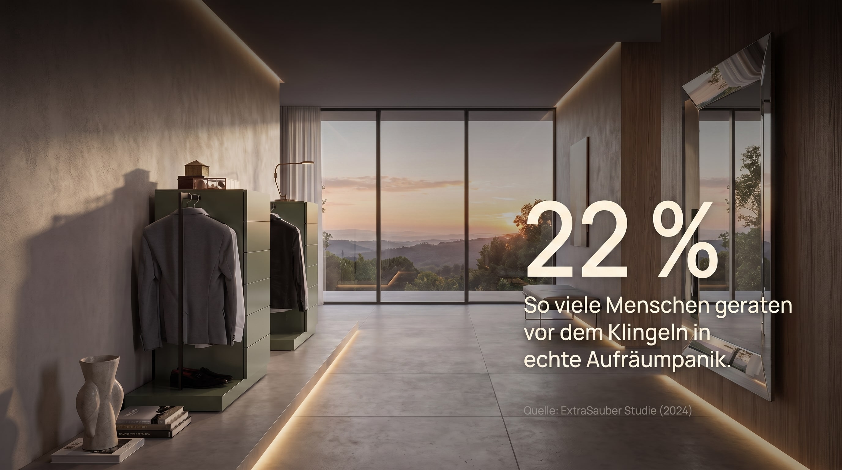 22 % – C'est le nombre de personnes qui paniquent vraiment à l'idée de ranger avant que la sonnette ne retentisse.