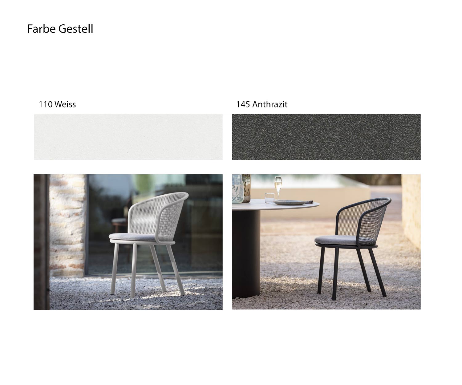 Baza fauteuil Framekleur wit antraciet Baza fauteuil Framekleur wit antraciet