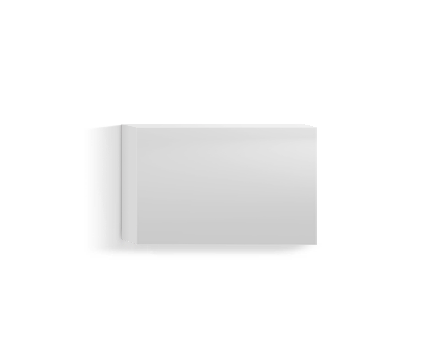 Design woonkamer wandmeubel Horizontaal H42 B60 blad wit300
