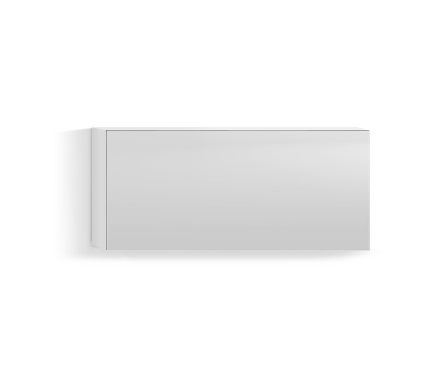Design woonkamer wandmeubel Horizontaal H42 B90 blad wit300