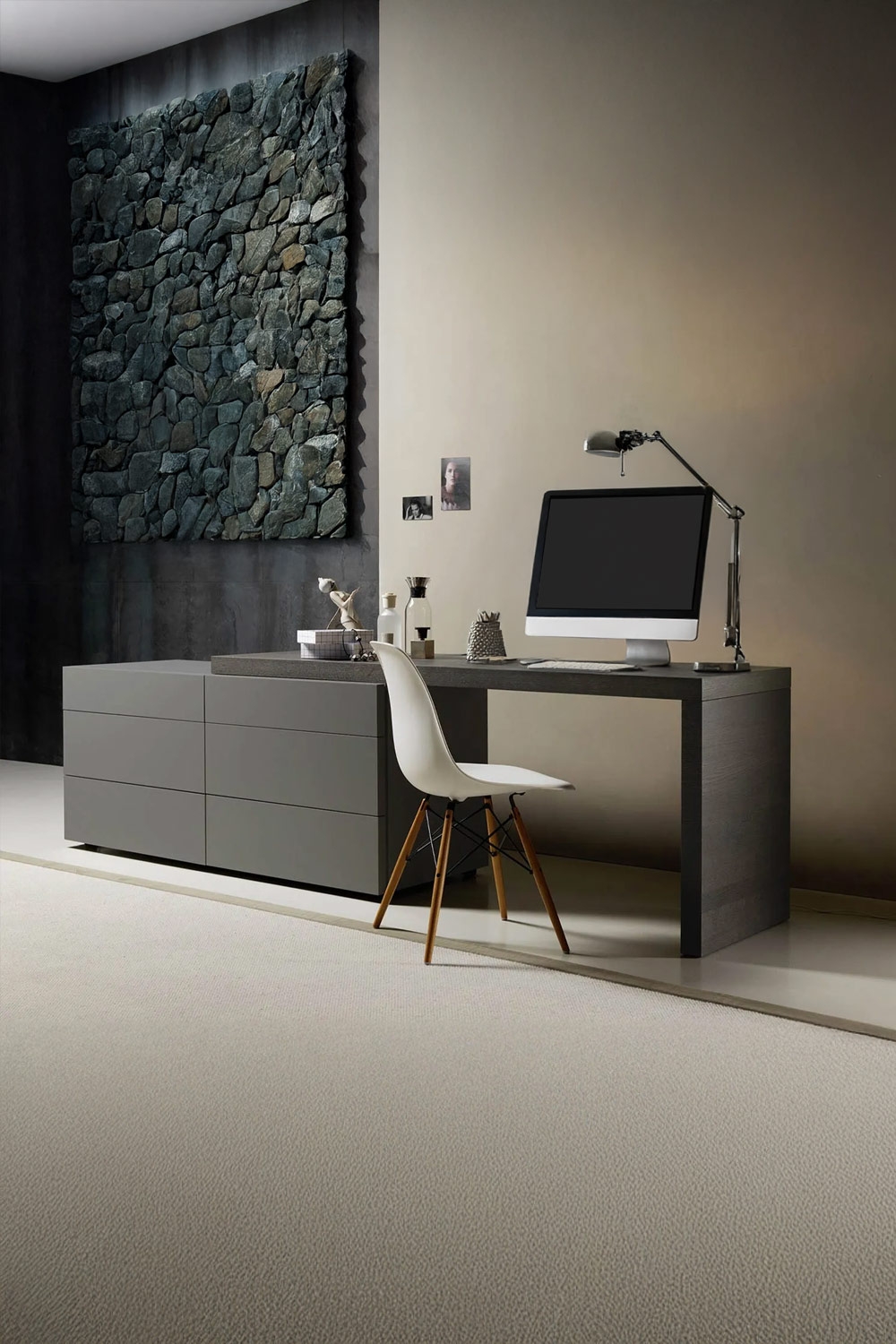 espace-de-travail-accueillant-composé-d-une-commode-grise-avec-table-et-d-une-chaise-moderne-claire