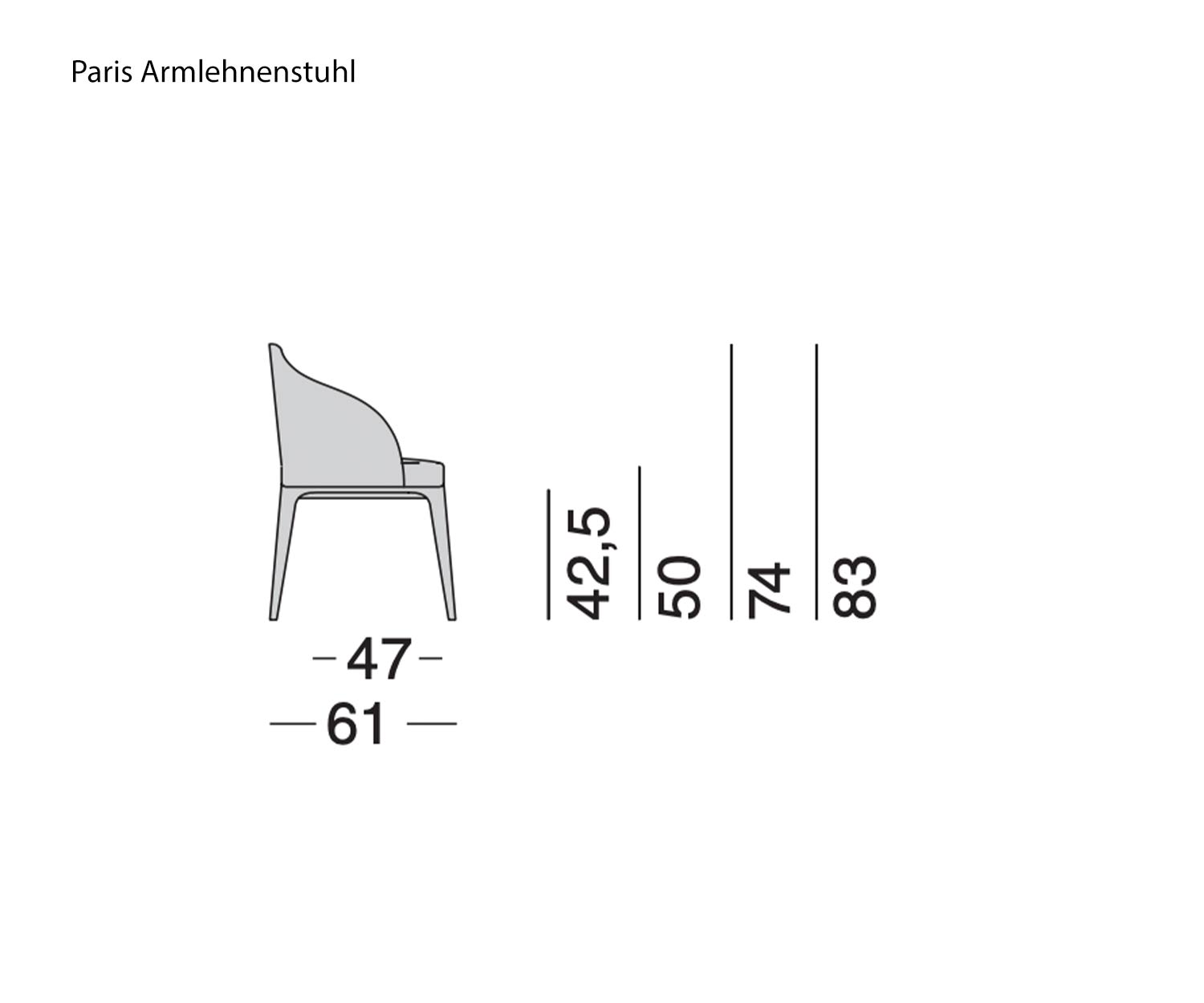Marelli Fauteuil Paris Schets Afmetingen Maten Marelli Fauteuil Paris Schets Afmetingen Maten