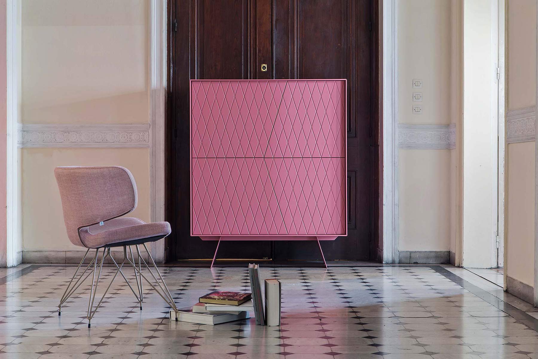 Armoire Highboard Design rose Armoire Highboard Design rose