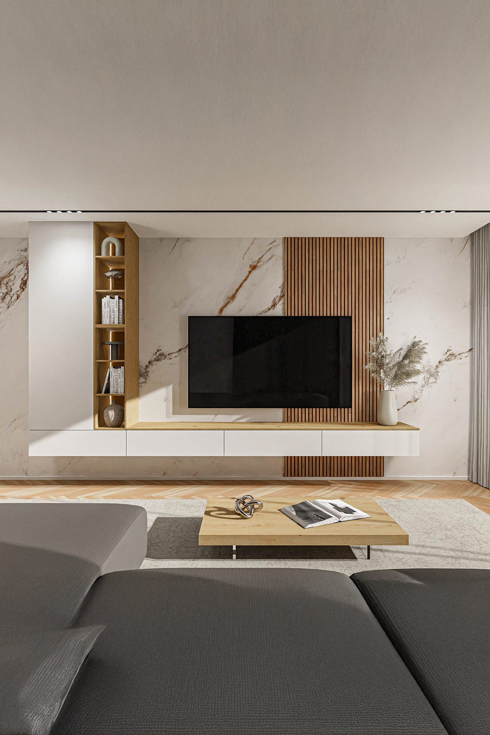 contrastes-harmonieux-grace-a-la-combinaison-d-un-canape-gris-et-d-un-meuble-tv-clair