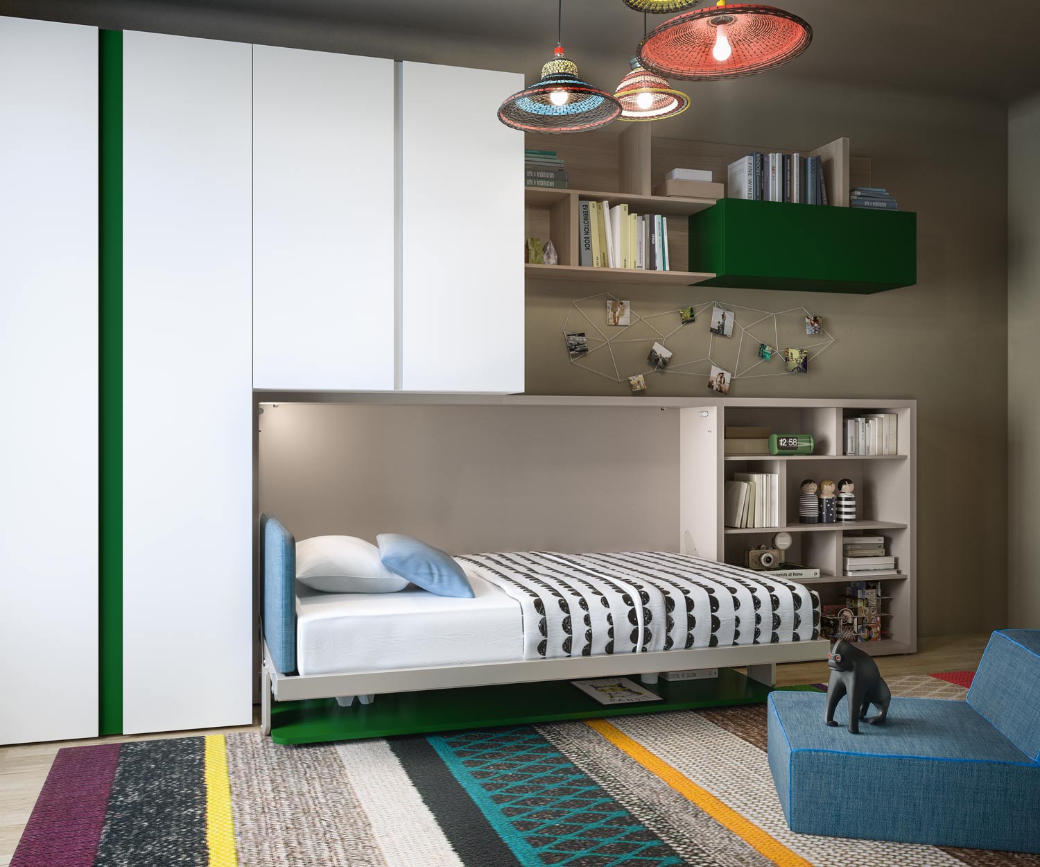 Clei Kali 90/120 designboard met eenpersoonsbed Clei Kali 90/120 designboard met eenpersoonsbed