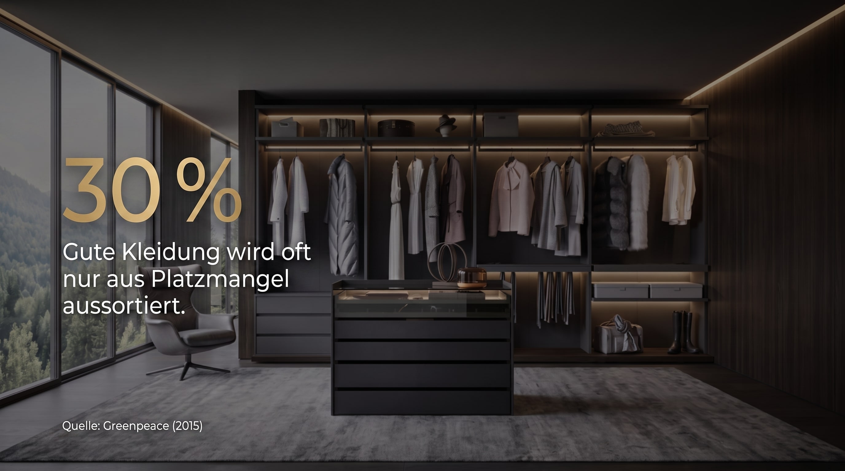 30 % &ndash; Les bons v&ecirc;tements sont souvent tri&eacute;s uniquement par manque de place.