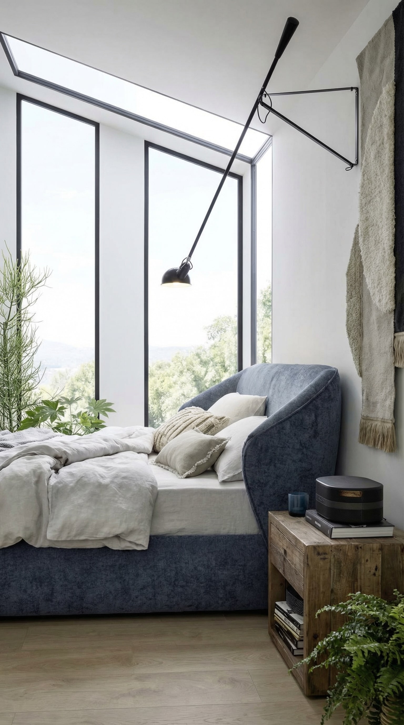 Novamobili Gestoffeerd Bed Hide met ergonomisch hoofdbord
