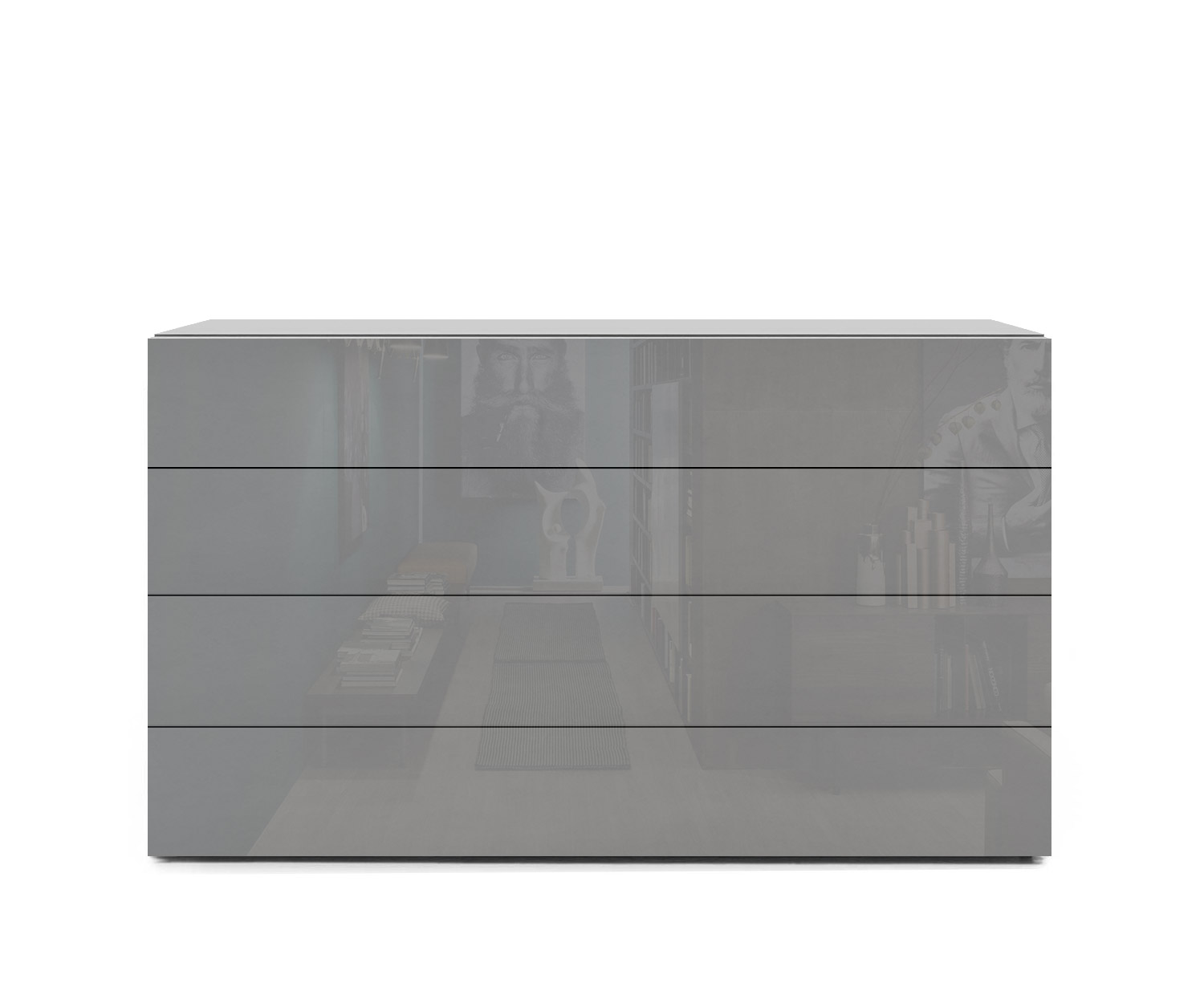 Novamobili Easy 4-zits ladekast B108 lichtgrijs430