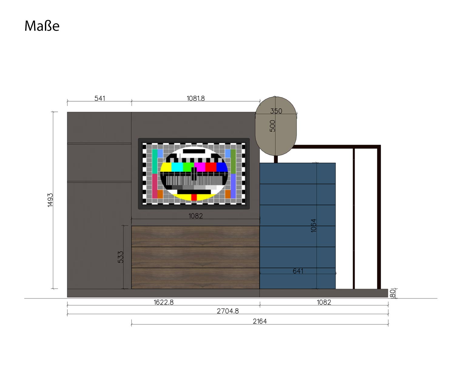 Easy 9 Design ladekast Afmetingen Maten Schets Easy 9 Design ladekast Afmetingen Maten Schets