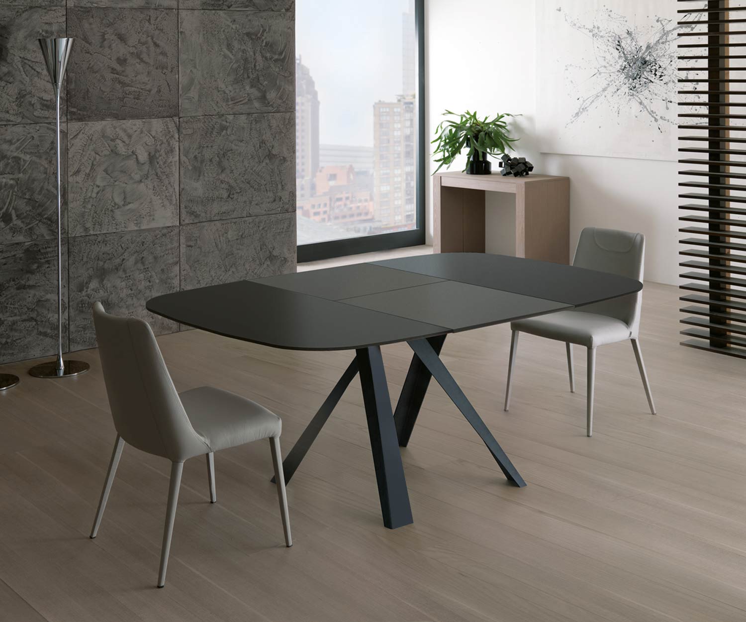 Ozzio Bombo uitschuifbare eettafel T246 Ozzio Bombo uitschuifbare eettafel T246
