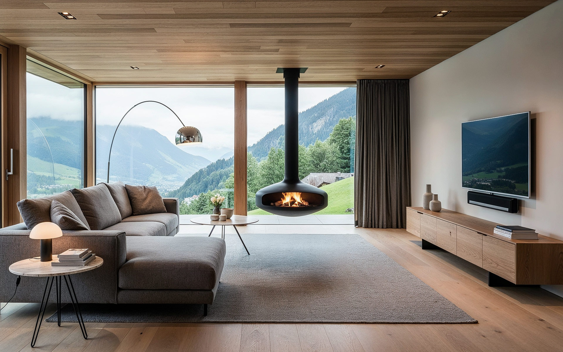 7 moderne Ideen für Wohnzimmer mit Holz Duplizieren