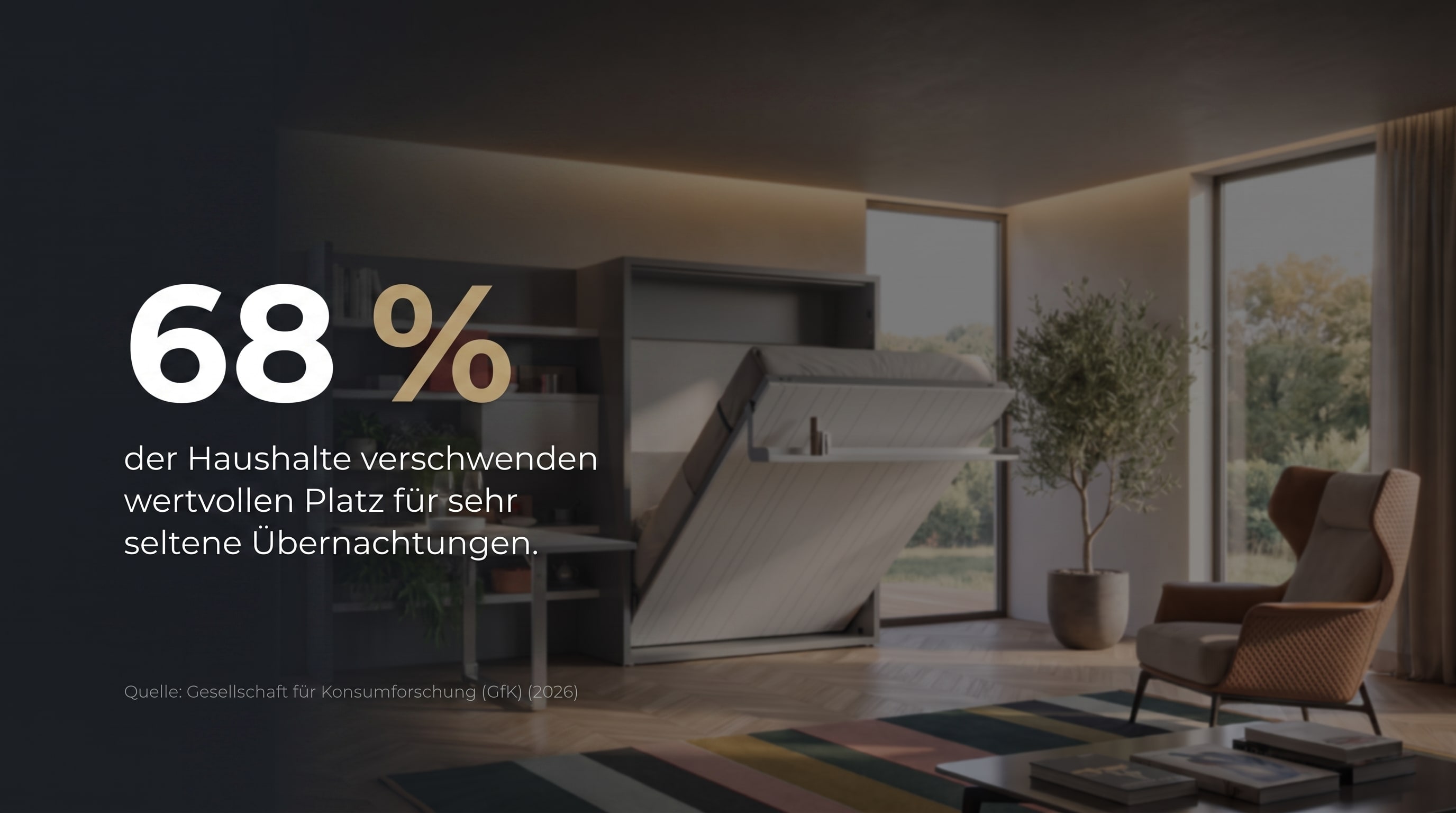 68 % &ndash; des m&eacute;nages gaspillent un espace pr&eacute;cieux pour des nuit&eacute;es tr&egrave;s rares.