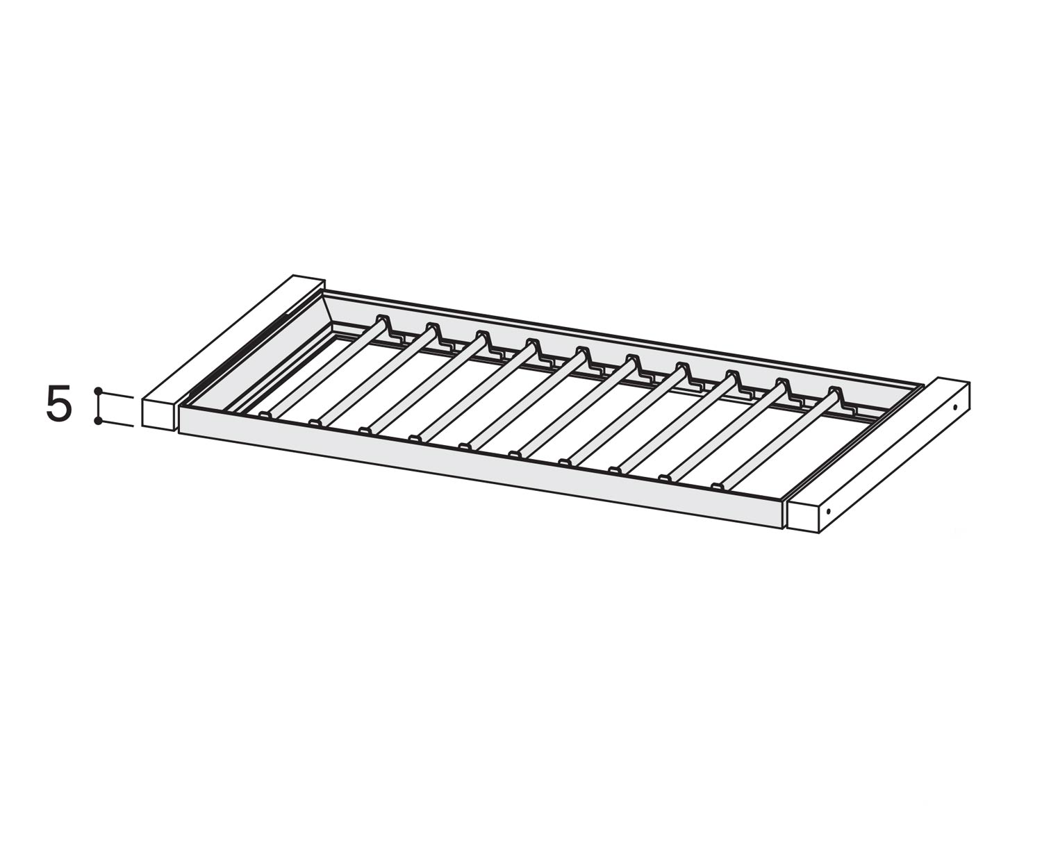 Novamobili Garderobeaccessoires Armadi uittrekbare broekenhanger Novamobili Garderobeaccessoires Armadi uittrekbare broekenhanger
