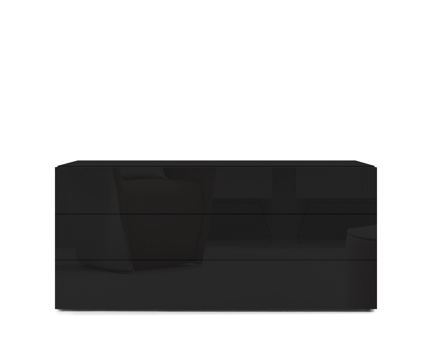 Novamobili Commode Easy 3pcs L108cm noir418 Novamobili Commode Easy 3pcs L108cm noir418