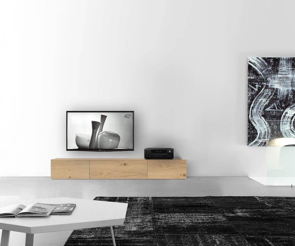 Livitalia Wood design lowboard configurator vloer 210 cm 32 cm 56 cm licht eiken Livitalia Wood design lowboard configurator vloer 210 cm 32 cm 56 cm licht eiken