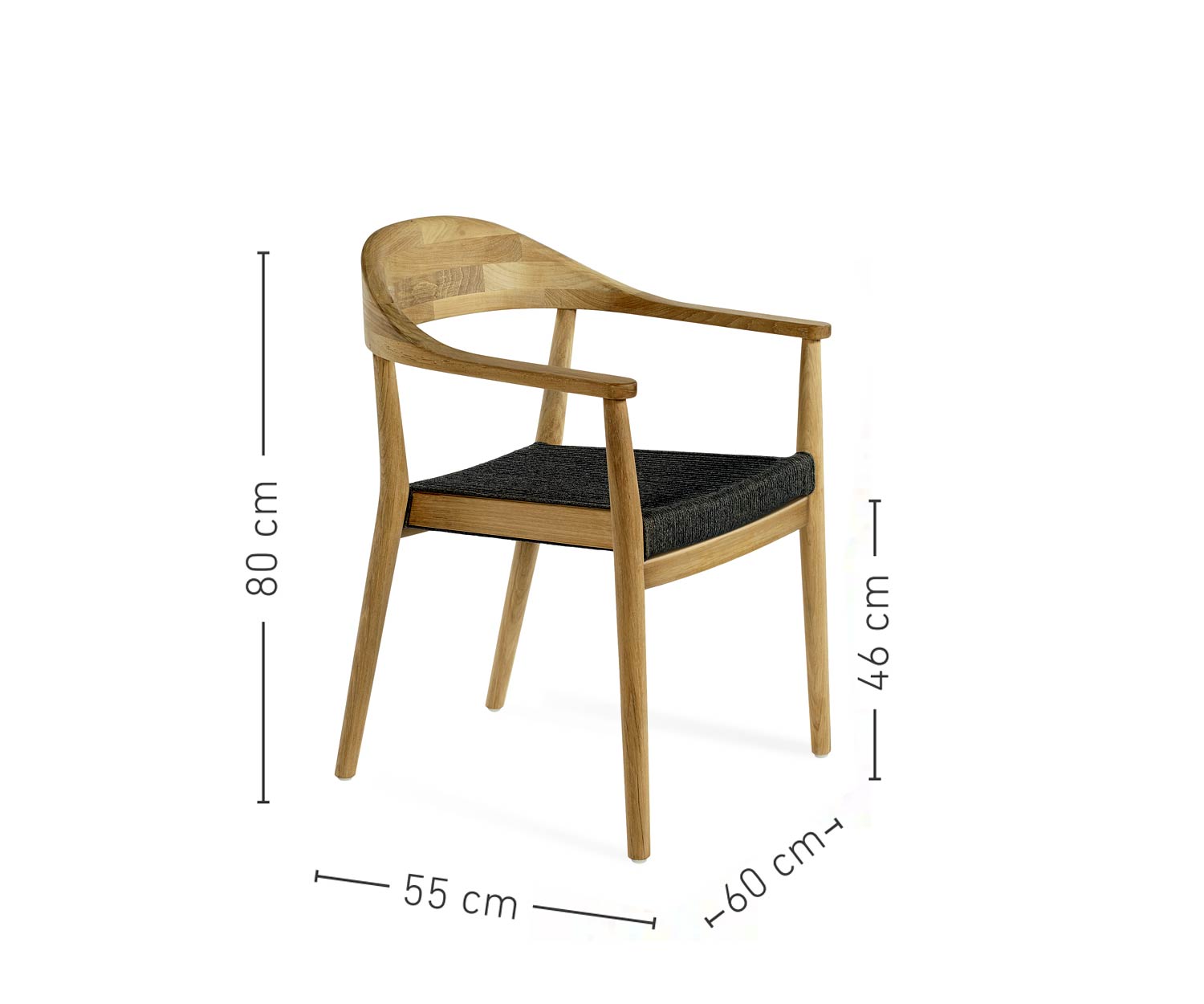 Oasiq Copenhagen Design fauteuil Afmetingen