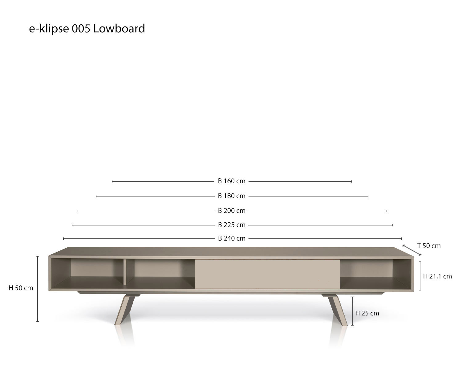 al2 e klipse 005 Design lowboard afmetingen al2 e klipse 005 Design lowboard afmetingen
