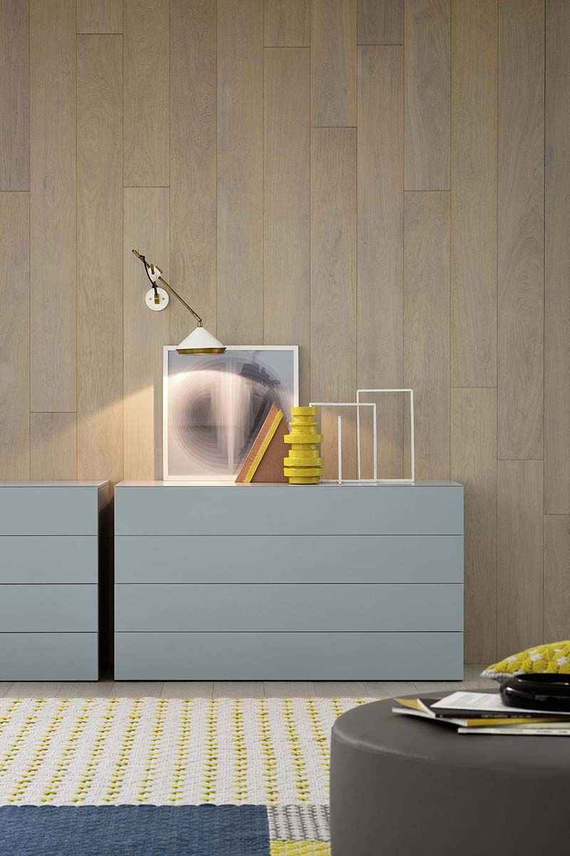 Commode design minimaliste sans poignées