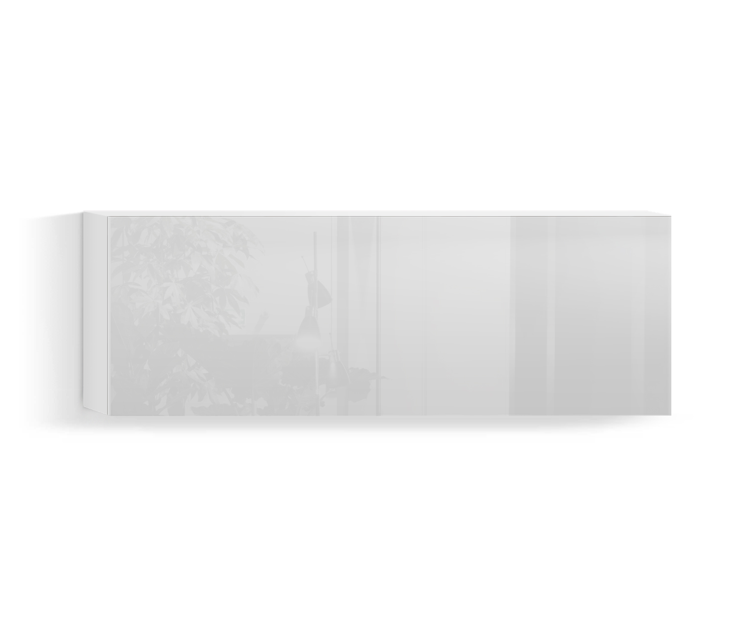 Design woonkamer wandmeubel Horizontaal H42 B120 bodem wit400
