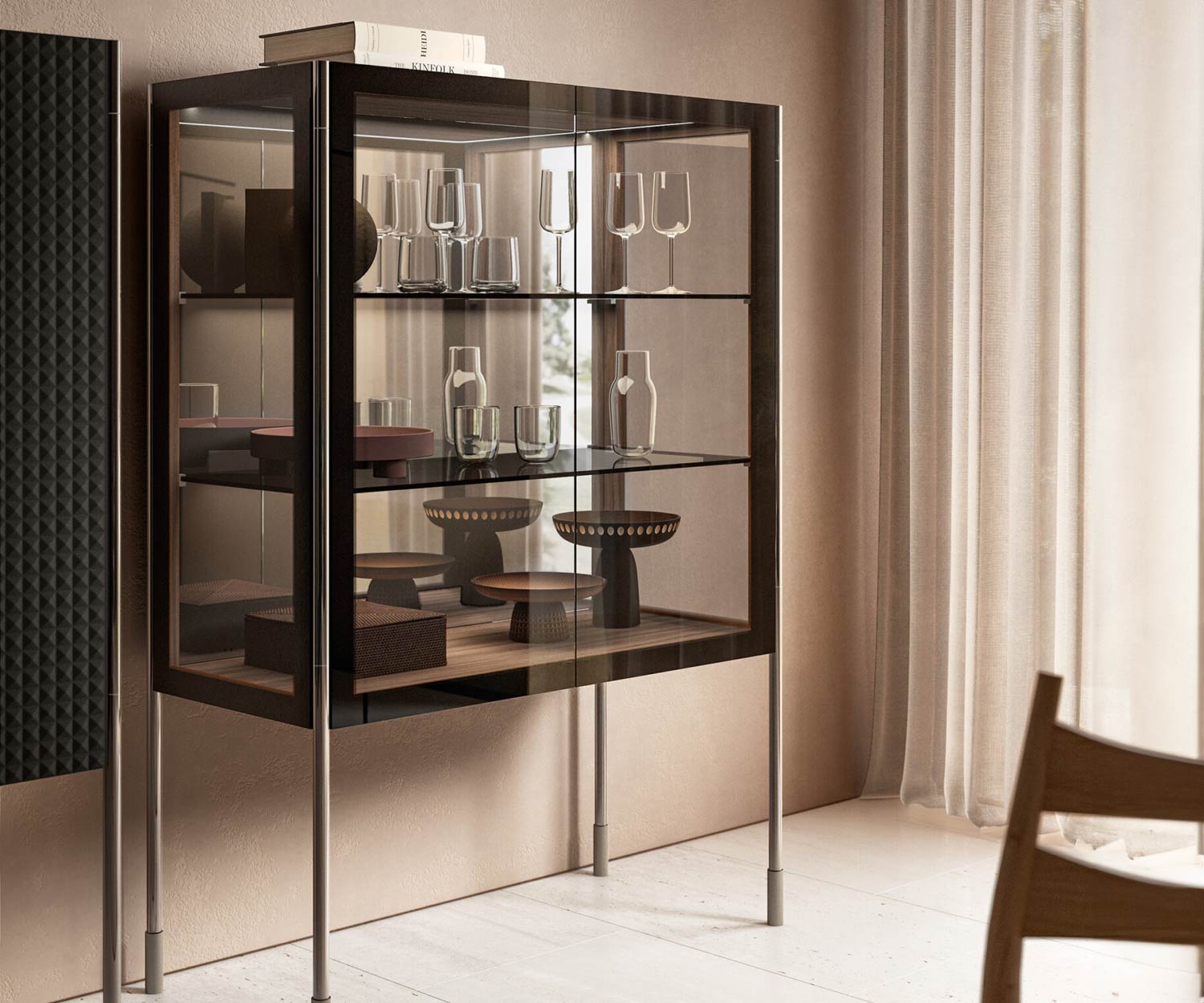 Capo d'Opera Spin Highboard/vitrine en verre Capo d'Opera Spin Highboard/vitrine en verre