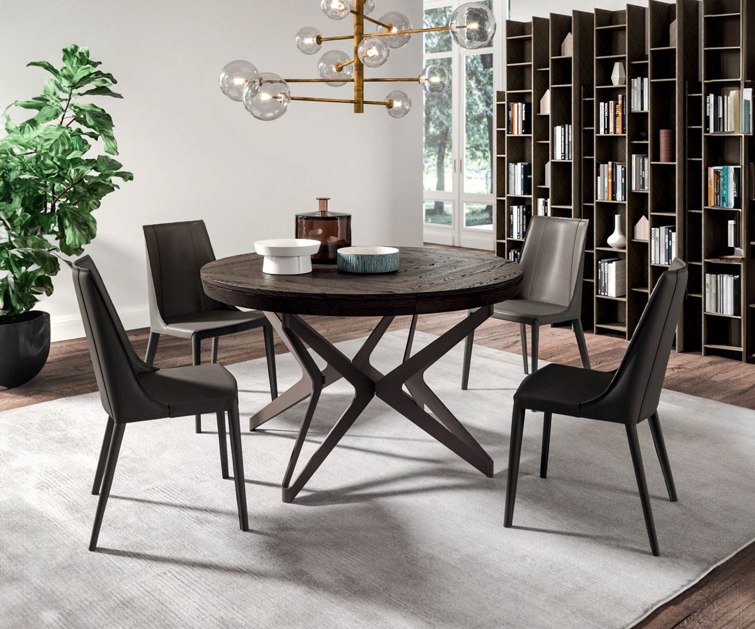 Chaise en cuir design de haute qualité disponible en gris foncé blanc ou cognac Chaise en cuir design de haute qualité disponible en gris foncé blanc ou cognac